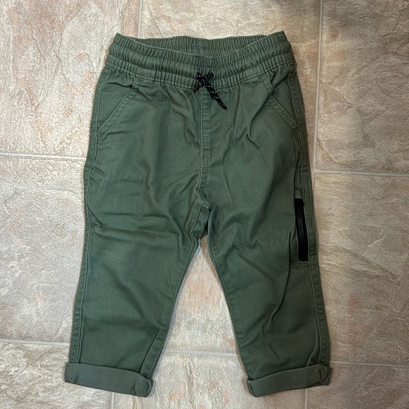 9-12 Months Green Cargo Pants - Picture 1 of 3